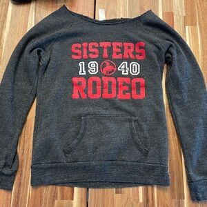 Rodeo Scoop Neck Graphic Sweatshirt